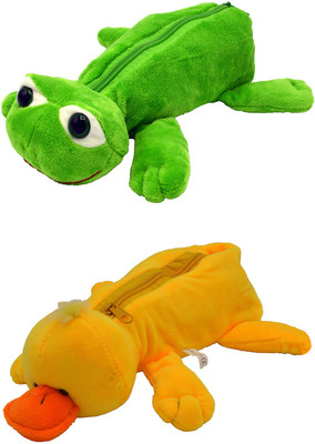

Talesara Frog and Duck Animal Cotton Pencil Box For Kids Boy and Girls - 2 Pcs. Combo Fancy stationary Pouch - PCMB002 Pouch(Multicolor)