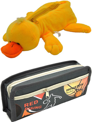 

Talesara Duck and Printed Pencil Box For Kids Boy and Girls - 2 Pcs. Combo Fancy stationary Pouch - PCMB088 Pouch(Multicolor)