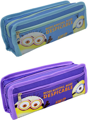 

Talesara Printed Pencil Box For Kids Boy and Girls - 2 Pcs. Combo Fancy stationary Pouch - PCMB415 Pouch(Multicolor)