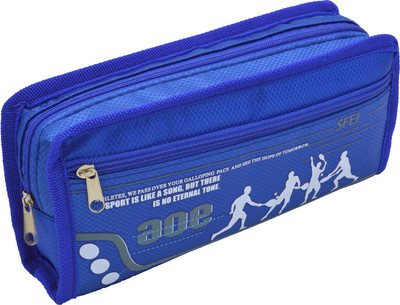 

Hrinkar Cartoon Printed Art Plastic Pencil Box(Set of 1, Blue)