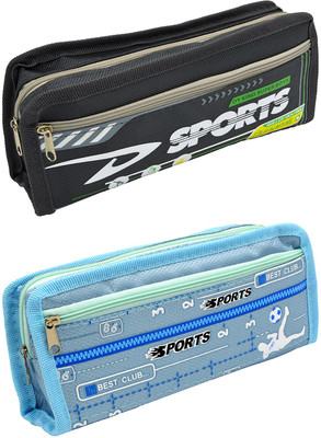 

Talesara Printed Pencil Box For Kids Boy and Girls - 2 Pcs. Combo Fancy stationary Pouch - PCMB649 Pouch(Multicolor)