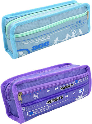 

Hrinkar Cartoon Printed Art Plastic Pencil Boxes(Set of 2, Multicolor)