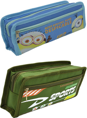

Talesara Printed Pencil Box For Kids Boy and Girls - 2 Pcs. Combo Fancy stationary Pouch - PCMB428 Pouch(Multicolor)