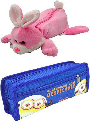 

Talesara Rabbit and Printed Pencil Box For Kids Boy and Girls - 2 Pcs. Combo Fancy stationary Pouch - PCMB114 Pouch(Multicolor)