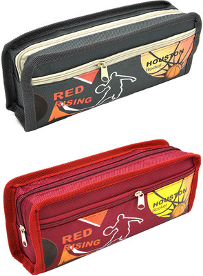 

Hrinkar Cartoon Printed Art Plastic Pencil Boxes(Set of 2, Multicolor)