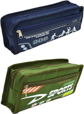 

Hrinkar Cartoon Printed Art Plastic Pencil Boxes(Set of 2, Multicolor)