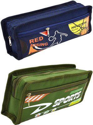 

Talesara Printed Pencil Box For Kids Boy and Girls - 2 Pcs. Combo Fancy stationary Pouch - PCMB506 Pouch(Multicolor)