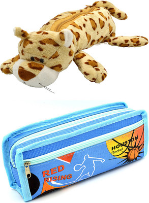 

Talesara Tiger and Printed Pencil Box For Kids Boy and Girls - 2 Pcs. Combo Fancy stationary Pouch - PCMB325 Pouch(Multicolor)
