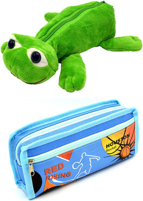 

Talesara Frog and Printed Pencil Box For Kids Boy and Girls - 2 Pcs. Combo Fancy stationary Pouch - PCMB020 Pouch(Multicolor)