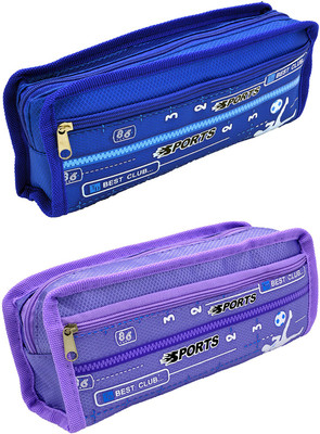

Hrinkar Cartoon Printed Art Plastic Pencil Boxes(Set of 2, Multicolor)