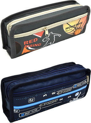 

Talesara Printed Pencil Box For Kids Boy and Girls - 2 Pcs. Combo Fancy stationary Pouch - PCMB527 Pouch(Multicolor)
