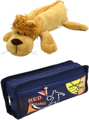 

Talesara Lion and Printed Pencil Box For Kids Boy and Girls - 2 Pcs. Combo Fancy stationary Pouch - PCMB348 Pouch(Multicolor)