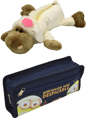 

Talesara Dog and Printed Pencil Box For Kids Boy and Girls - 2 Pcs. Combo Fancy stationary Pouch - PCMB048 Pouch(Multicolor)