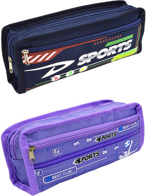 

Hrinkar Cartoon Printed Art Plastic Pencil Boxes(Set of 2, Multicolor)