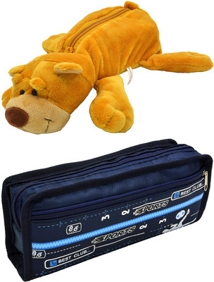 

Talesara Dog and Printed Pencil Box For Kids Boy and Girls - 2 Pcs. Combo Fancy stationary Pouch - PCMB167 Pouch(Multicolor)