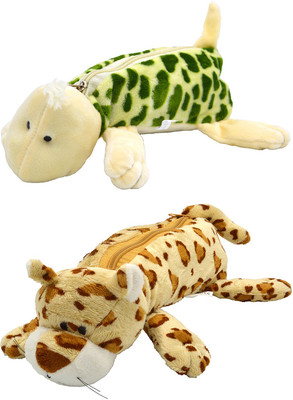 

Talesara Tortoise and Tiger Animal Cotton Pencil Box For Kids Boy and Girls - 2 Pcs. Combo Fancy stationary Pouch - PCMB205 Pouch(Multicolor)