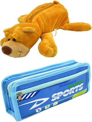 

Talesara Dog and Printed Pencil Box For Kids Boy and Girls - 2 Pcs. Combo Fancy stationary Pouch - PCMB165 Pouch(Multicolor)