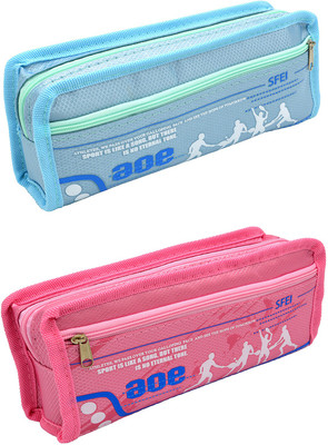 

Talesara Printed Pencil Box For Kids Boy and Girls - 2 Pcs. Combo Fancy stationary Pouch - PCMB589 Pouch(Multicolor)