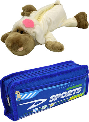 

Talesara Dog and Printed Pencil Box For Kids Boy and Girls - 2 Pcs. Combo Fancy stationary Pouch - PCMB062 Pouch(Multicolor)