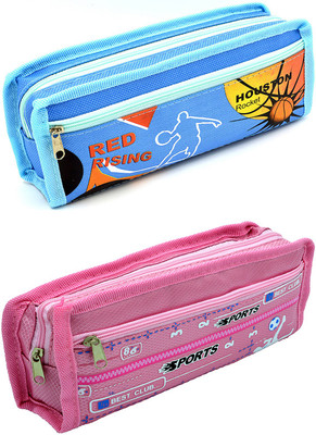 

Talesara Printed Pencil Box For Kids Boy and Girls - 2 Pcs. Combo Fancy stationary Pouch - PCMB545 Pouch(Multicolor)