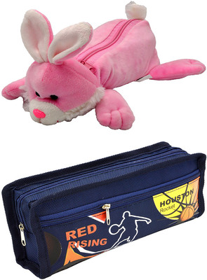 

Talesara Rabbit and Printed Pencil Box For Kids Boy and Girls - 2 Pcs. Combo Fancy stationary Pouch - PCMB120 Pouch(Multicolor)