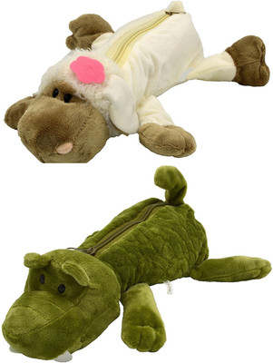 

Talesara Dog Animal Cotton Pencil Box For Kids Boy and Girls - 2 Pcs. Combo Fancy stationary Pouch - PCMB042 Pouch(Multicolor)