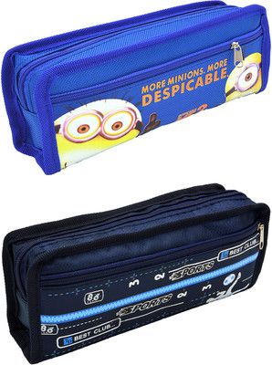 

Talesara Printed Pencil Box For Kids Boy and Girls - 2 Pcs. Combo Fancy stationary Pouch - PCMB389 Pouch(Multicolor)