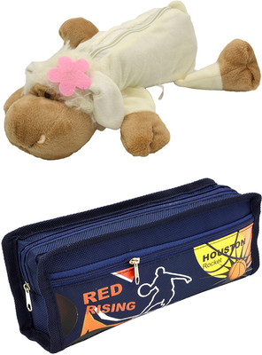 

Talesara Dog and Printed Pencil Box For Kids Boy and Girls - 2 Pcs. Combo Fancy stationary Pouch - PCMB270 Pouch(Multicolor)