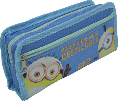 

Hrinkar Cartoon Printed Art Plastic Pencil Box(Set of 1, Blue)