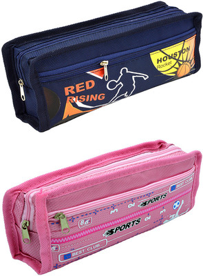 

Talesara Printed Pencil Box For Kids Boy and Girls - 2 Pcs. Combo Fancy stationary Pouch - PCMB512 Pouch(Multicolor)