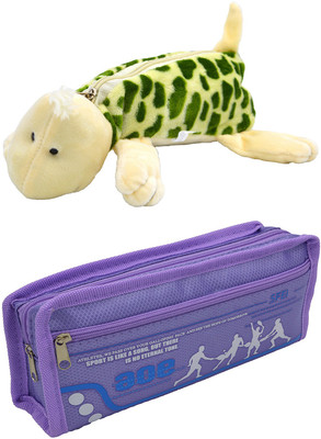 

Talesara Tortoise and Printed Pencil Box For Kids Boy and Girls - 2 Pcs. Combo Fancy stationary Pouch - PCMB221 Pouch(Multicolor)