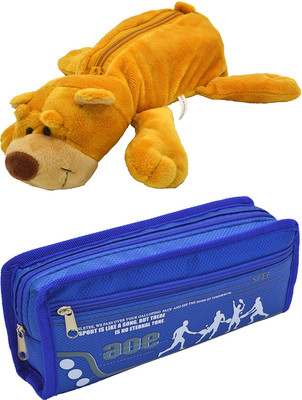 

Talesara Dog and Printed Pencil Box For Kids Boy and Girls - 2 Pcs. Combo Fancy stationary Pouch - PCMB156 Pouch(Multicolor)