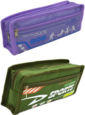 

Hrinkar Cartoon Printed Art Plastic Pencil Boxes(Set of 2, Multicolor)