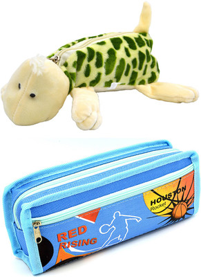 

Talesara Tortoise and Printed Pencil Box For Kids Boy and Girls - 2 Pcs. Combo Fancy stationary Pouch - PCMB215 Pouch(Multicolor)