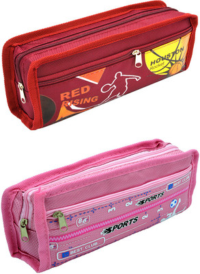 

Talesara Printed Pencil Box For Kids Boy and Girls - 2 Pcs. Combo Fancy stationary Pouch - PCMB560 Pouch(Multicolor)