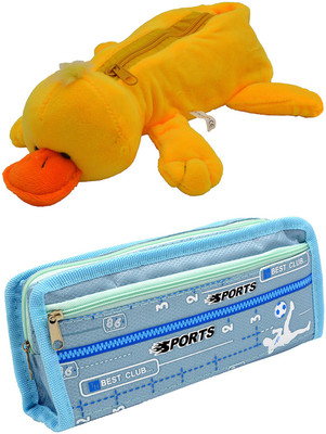 

Talesara Duck and Printed Pencil Box For Kids Boy and Girls - 2 Pcs. Combo Fancy stationary Pouch - PCMB103 Pouch(Multicolor)