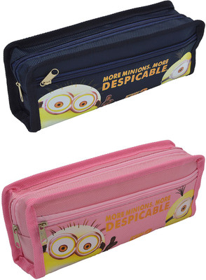 

Talesara Printed Pencil Box For Kids Boy and Girls - 2 Pcs. Combo Fancy stationary Pouch - PCMB392 Pouch(Multicolor)