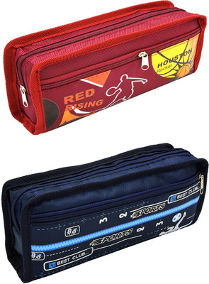 

Talesara Printed Pencil Box For Kids Boy and Girls - 2 Pcs. Combo Fancy stationary Pouch - PCMB558 Pouch(Multicolor)