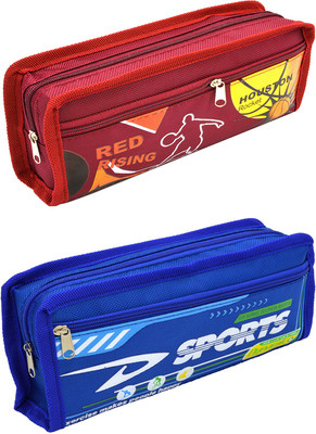 

Hrinkar Cartoon Printed Art Plastic Pencil Boxes(Set of 2, Multicolor)