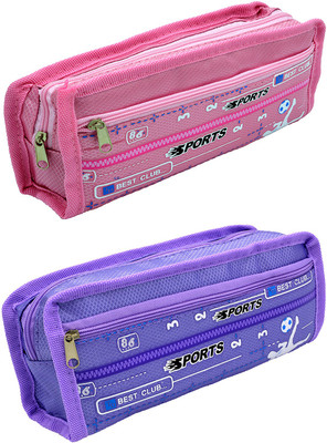 

Hrinkar Cartoon Printed Art Plastic Pencil Boxes(Set of 2, Multicolor)