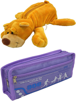

Talesara Dog and Printed Pencil Box For Kids Boy and Girls - 2 Pcs. Combo Fancy stationary Pouch - PCMB160 Pouch(Multicolor)