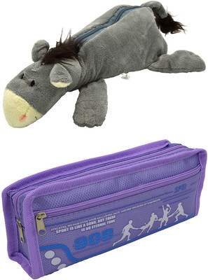 

Talesara Donkey and Printed Pencil Box For Kids Boy and Girls - 2 Pcs. Combo Fancy stationary Pouch - PCMB305 Pouch(Multicolor)