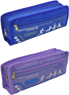 

Hrinkar Cartoon Printed Art Plastic Pencil Boxes(Set of 2, Multicolor)