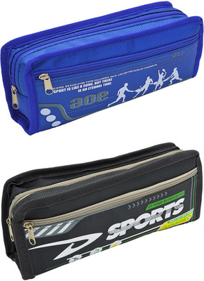 

Hrinkar Cartoon Printed Art Plastic Pencil Boxes(Set of 2, Multicolor)