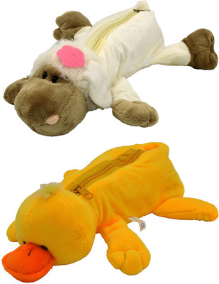 

Hrinkar Cartoon Animal Art Plastic Pencil Boxes(Set of 2, Multicolor)
