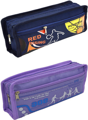 

Talesara Printed Pencil Box For Kids Boy and Girls - 2 Pcs. Combo Fancy stationary Pouch - PCMB503 Pouch(Multicolor)