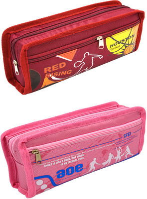 

Hrinkar Cartoon Printed Art Plastic Pencil Boxes(Set of 2, Multicolor)