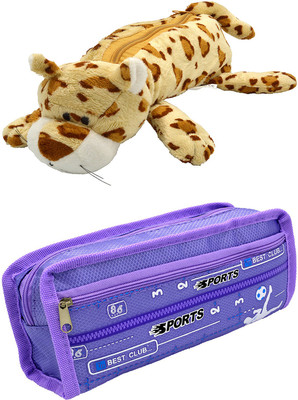 

Talesara Tiger and Printed Pencil Box For Kids Boy and Girls - 2 Pcs. Combo Fancy stationary Pouch - PCMB341 Pouch(Multicolor)