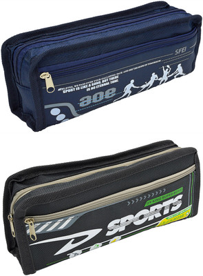 

Talesara Printed Pencil Box For Kids Boy and Girls - 2 Pcs. Combo Fancy stationary Pouch - PCMB582 Pouch(Multicolor)