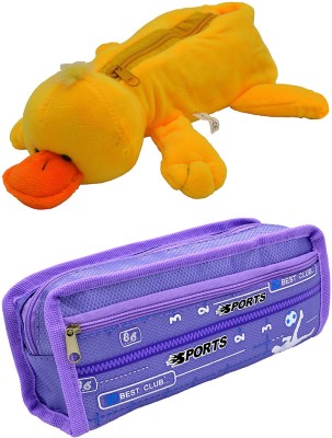 

Talesara Duck and Printed Pencil Box For Kids Boy and Girls - 2 Pcs. Combo Fancy stationary Pouch - PCMB105 Pouch(Multicolor)